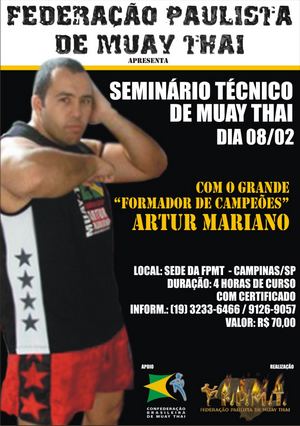 Read more about the article Mestre Artur ministra seminario de Muay Thai