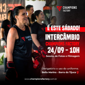 Read more about the article Intercâmbio Champions Factory este sábado!