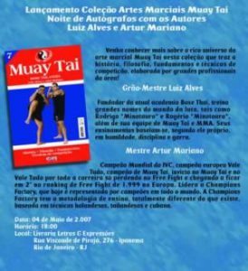Read more about the article Coquetel de lançamento do livro de Muay Thai