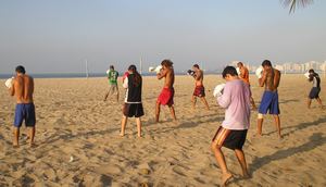 Read more about the article Treino na praia de Copacabana